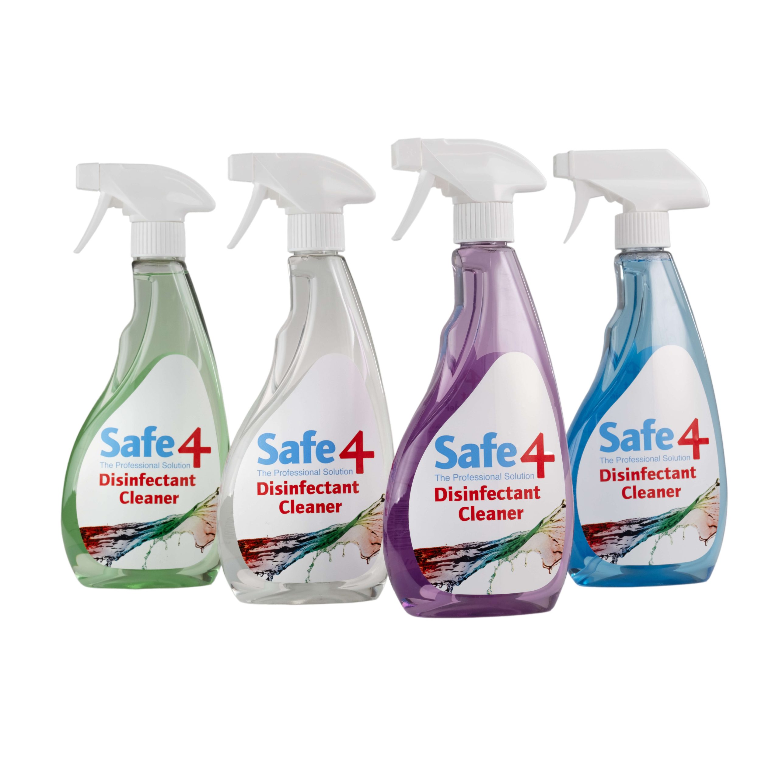 bouteilles de Safe 4 desinfectant
